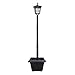 Kemeco ST4311AHP 6 LED Cast Aluminum Solar Lamp Post Light with Planter for Outdoor Landscape Pathway Street Patio Garden Yard primary