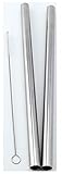 2 BOBA Straw Stainless Steel Extra Wide 1/2