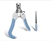 Dog Nail Clippers and Trimmer - Razor Sharp Blades, Safety Guard to Avoid Overcutting, Free Nail File - Start Professional & Safe Pet Grooming at Home (Blue Large)