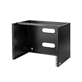 StarTech.com 8U Wall Mount Patch Panel Bracket - 12in Deep Patch Panel Mounting Rack for Network Equipment - Solid Steel Rack (WALLMOUNT8)