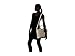 Nine West Demmi Tote with Scarf Dove/Black Multi One Size