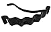 Parcelona French Crinkled Black 4 3/4