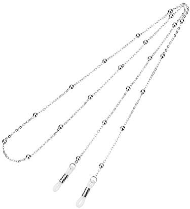 RANHUU Beaded Eyeglass Chains for Women Reading Glasses Cords Sunglasses Chain Copper Strap Lanyards Eyewear Retainer