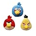 Angry Birds Plush 4-inch Red, Blue Yellow Birds Set of 3