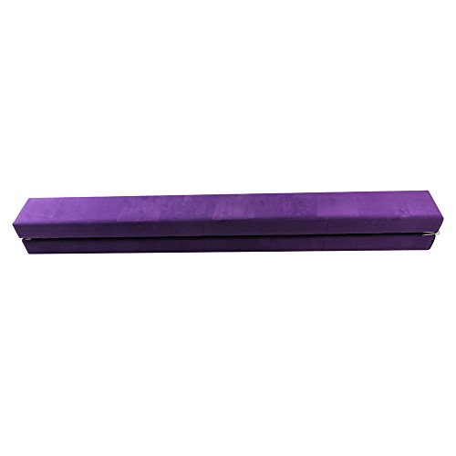 ONEPACK Gym Balance Beam - 7ft Purple Folding Wood Core for Donkey Kicks/Handstands, Jumps, Leaps
