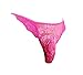 aishani Men's Lace Mooning Pouch Panties Bikini Male Briefs Underpants,X-L Pink