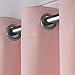EXCLUSIVE HOME Sateen Twill Woven Room Darkening Blackout Grommet Top Curtain Panel Pair, 52
