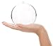 Zilo Novelties Clear Fillable Christmas Ornaments Large Clear Ball 100mm | Clear Ornaments for Crafts | Fillable Ornament Balls | Pack of 10 Christmas Ball Clear Plastic Ornaments for Christmas