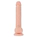 Comfywnad Realistic Penis Dildo with Balls, Flesh, 19.2 Ounce
