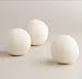 Wool Dryer Balls by MarvelousRule, 6 Pack XL Organic Wool, Non-Toxic, Reusable, X-tra Large. Reduces Drying Time and Chemical Free. Natural Fabric Softener(6PC White） …
