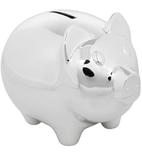 Wedgwood Silver Plated Baby Piggy Bank By Vera Wang Amazon Co Uk - 