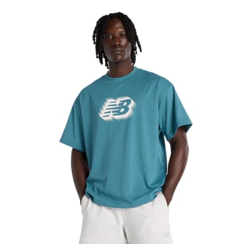 [ニューバランス] メンズ NBロゴTシャツ (MT61C625) 半袖Tシャツ/吸水速乾 AAZ(ビッグティール) S