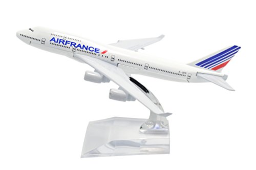 TANG DYNASTY(TM) 1:400 16cm B747-400 Air France Metal Airplane Model Plane Toy Plane Model