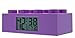 Lego Friends 9009853 Purple Kids Brick Alarm Clock | Purple | Plastic | 2.75 inches Tall | LCD Display | boy Girl | Official