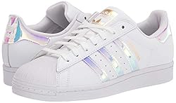 adidas Women's Superstar Legacy Sneaker, White/Gold