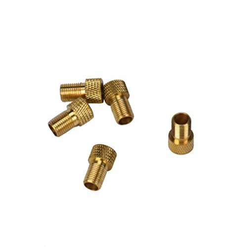 Dartphew Bike Accessories,Dartphew Outdoor 2PCS Brass Adaptor Presta To Schrader Bicycle Valve Converter Bike Pump Connector For Outdoor Hiking Camping Hunting Cycling - Thumbnail 2