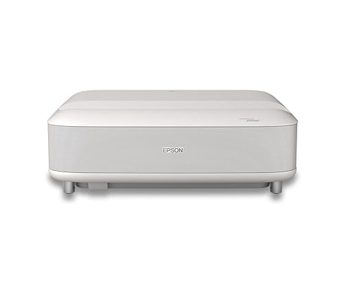 Epson Lifestudio Grand EH-LS670W |Ultra-Short-Throw Smart Laser Projector TV |Home Cinema 4K Pro‑UHD | 3,600 Lumens | AI Imaging | Sound by BOSE| Google TV | 120 Display | 5-year warranty | White