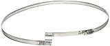 Flex-Tube Bridge Stainless Steel Worm Gear Hose Clamp, 6" Min Clamp ID, Pack of 1