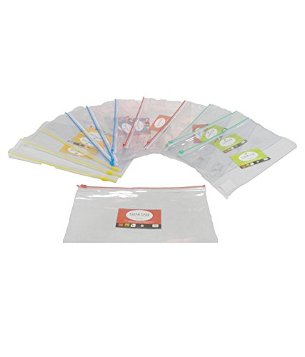 small transparent zipper pouch (pack of 18)