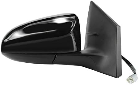 Fit System Passenger Side Mirror for Toyota Corolla, Power, Black, w/PTM Cover, Foldaway, Passenger Side, Power