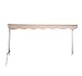 Outsunny 4' Arm Manual Retractable Sun Shade Patio Window Awning with Large Shade Area & Smooth Opening Crank, Beige