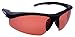 Sea Striker Captain's Choice Polarized Sunglasses with Black Frame and Vermillion Lens (Fits Medium to Large Faces)