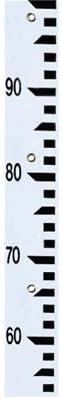 Ben Meadows Style M Staff and Stream Gauge, 1m Section - Iron Frame with Baked Enamel Coating - Suitable for Measuring Saltwater or Freshwater Ponds Lakes Streams Rivers Swamps, Metric Gauge 65mm Wide