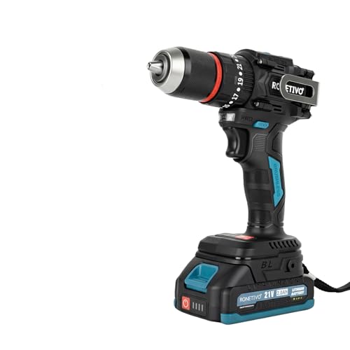 21V household electric drill Brushless 23+2M 65N·m 1/2Inch 2.0Ah Batteries and Charger