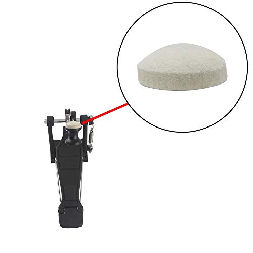 Raitron Wool Felt Pad for Bass Drum Pedal Beater Percussion Instrument Accessories