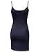 Awesome21 Basic Solid Spaghetti Strap Camisole Slip Dress Navy Size M