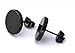 EVELICAL 3 Pair Stainless Steel Stud Earrings for Men Women Ear Piercing Tunnel Punk Style 8mm