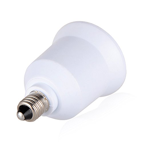 Onite 6x E11 to E26 E27 Socket Adapter, Convert your E26 E27 Bulb Base to fit E11 Standard Screw