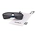 Tacloft Polarized Sunglasses for Men Driving Glasses Shades 62mm TR008 (Black White Frame/Black Lens)