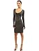 PattyBoutik Women's V Neck Long Sleeve Plain Sweater Dress