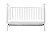 Davinci Lila 3-in-1 Upholstered Convertible Crib in White with Oatmeal Fabric, Greenguard Gold Certified