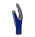 Vgo 10-Pairs Safety Work Gloves, Gardening Gloves, Non-slip Nitrile coating, Dipping Gloves (Size S, Blue, NT2110)