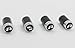 Carbon Fiber R-line Sports Style Car Tire wheel Valve stem caps Fit For VW All Model 4-pcs set