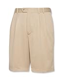 Cutter & Buck Mens Drytec Cocona Luxe Pleated Short