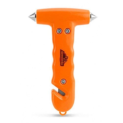 Armor All Emergency Window Hammer / Glass Breaker With Seatbelt Cutter, Auto Safety Escape Rescue Tool, Punch