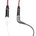 iMangoo 3.5mm Male to Female Audio Extension Cable, Auxiliary Stereo Aux Cable (20cm/ 0.65ft) Headphone Earphone Audio Cable for Cell Phone iPhone 7 Plus 6s Galaxy Note 7 S7 Edge Smartphone Black/Red