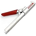 Comfort Grip Jar Opener, 7.5-Inch, Adjustable Multifunctional Stainless Steel Can Opener with Gripper, Arthritis Friendly Soft Rubber Grip Handle, Kitchen Accessories (Red)