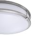Lunabode LED Double Ring Dimmable LED Ceiling Light, Flush Mount, Porch & Room Lights, 22W (100W Eq) 1800lm, 2700K, Brushed Nickel, ETL (14