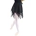 Danzcue Womens Asymmetric Ballet Dance Wrap Skirt, Black, M-L