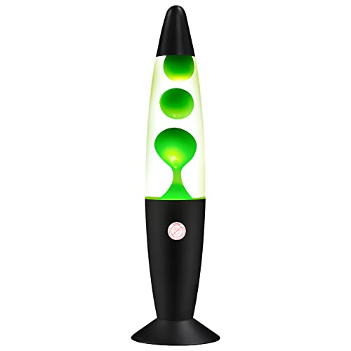 Vanful Lava Lamp Green Wax In Clear Liquid, Liquid Motion Lamp As Night