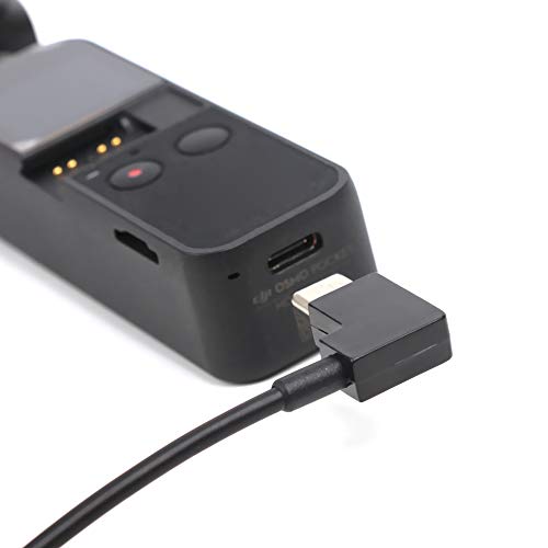 Rantow Extension Video Data Cable Compatible with DJI Osmo Pocket Handheld Gimbal Camera, Universal OTG Wire to Connect Micro-USB Type-C iOS Phone/Tablet (11.8 inch Cable for iOS)