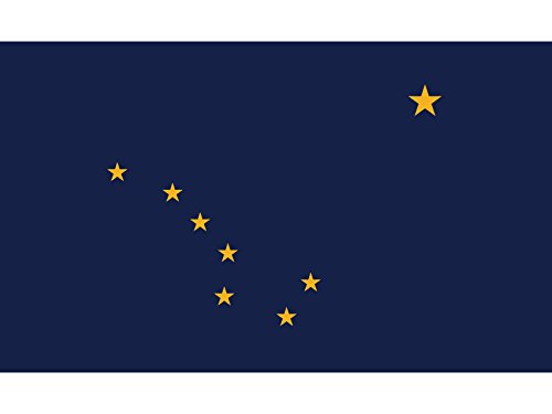 GORISE Alaska State Flag USA 3x5 ft American Flags for Outdoor Decor,US AK Flag UV Protected (Alaska Flag 3x5)