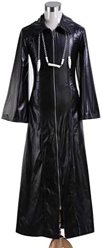 Cosplaybar Mens Organization XIII Kingdom Hearts Roxas Leather Coat Outfit Cosplay Costume