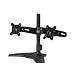Planar 997-5253-00 AS2 Black Dual Monitor Stand - Up to 66lb - Up to 24" LCD Monitor - Black - Desk-mountable