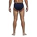adidas Men's Stretch Cotton Brief Underwear (3-Pack), Collegiate Navy/Black Black/Core Blue Core Blue/Bl, MEDIUM