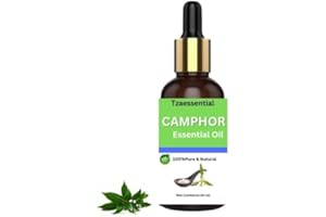 T.z,a'e.s,s'e.n,t'i.a,l Pure & Natural Camphor Essential Oil | Kapoor Ka Tel for Hair & Skin CA.Re 30 ml